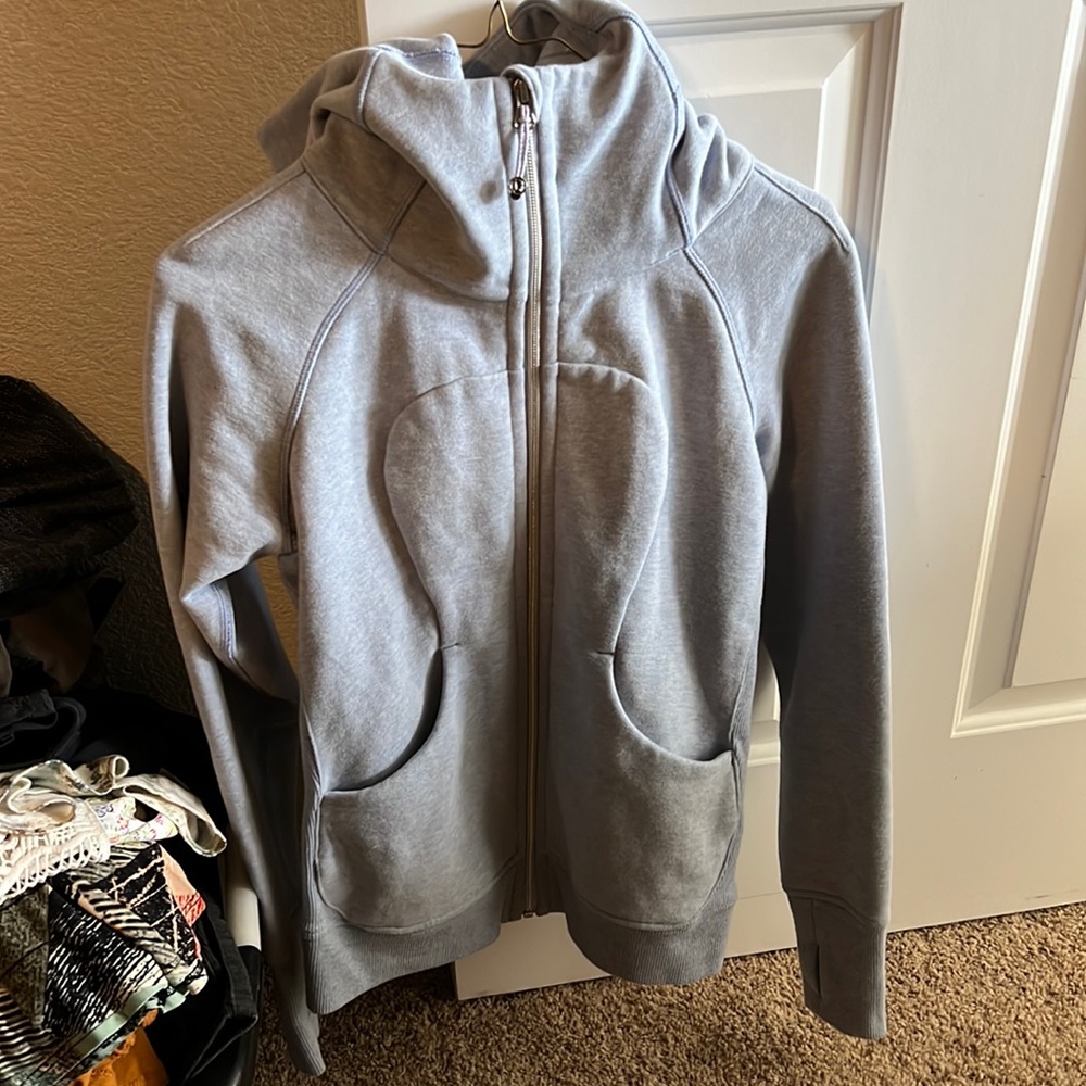 Light Blue Lululemon Scuba Hoody - size 4